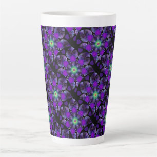 Tasse Latte Parapluie violet & coeurs .7