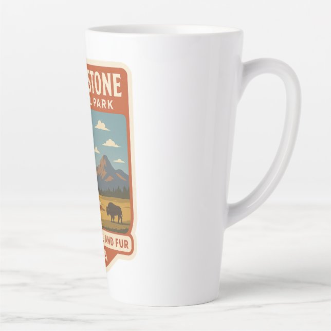 Tasse Latte Parc national de Yellowstone Grand Canyon Voyage (Droite)