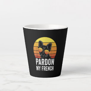 Tasse Latte Pardon Mon Amoureux des chiens Français Cadeau Fre