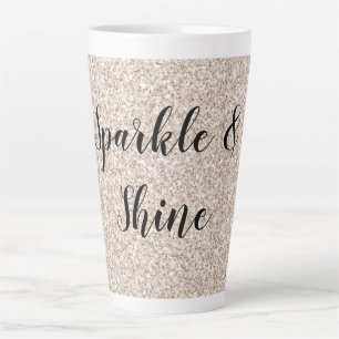 Tasse Latte Parties scintillant Glitz crème brillante