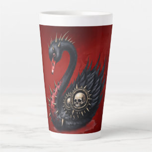 Tasse Latte Pas votre cygne moyen – Piques, crânes et panache.