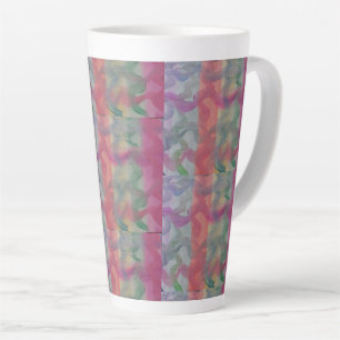 Tasse Latte Pastel Art Abstrait