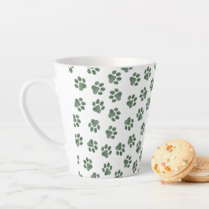 Tasse Latte Patrouilles de Doodle, Paws de Chien, Paws Vertes