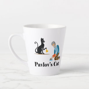 Tasse Latte Pavlov's Cat Funny Psychology