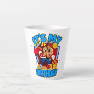 Tasse Latte Paw Patrol Chase C'est Mon Anniversaire