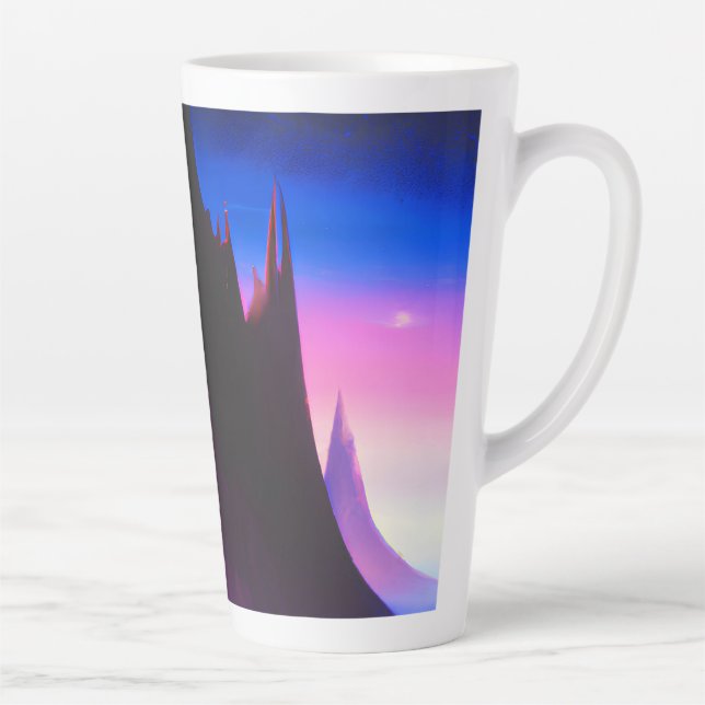 Tasse Latte Peinture à l'huile Dream World (Droite)
