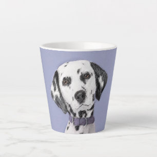 Tasse Latte Peinture Dalmatienne - Cute Original Chien Art