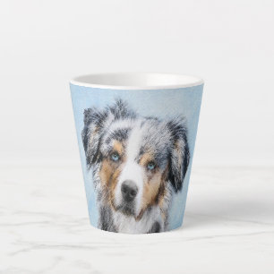 Tasse Latte Peinture de berger américaine miniature - Chien Ar