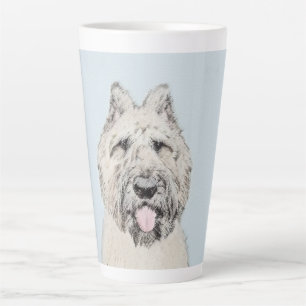 Tasse Latte Peinture de Bouvier des Flandres - Art original de