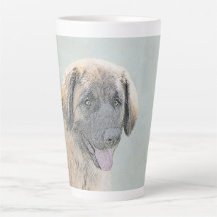 Tasse Latte Peinture Leonberger - Joli art original chien