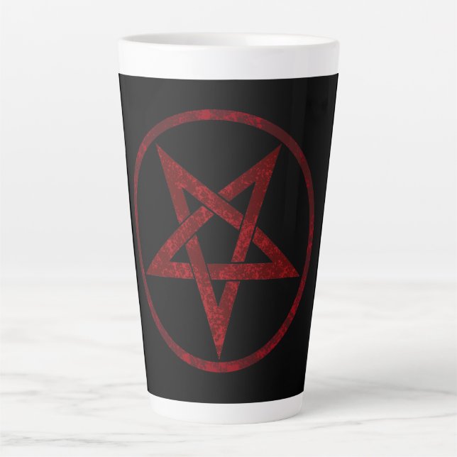 Tasse Latte Pentagram Red Devil (Devant)