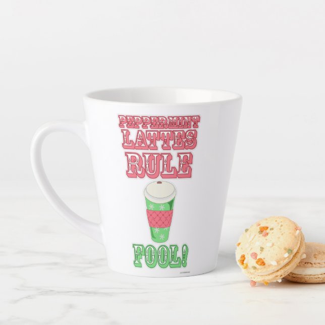 Tasse Latte Peppermint Latte Funny Mignonne Dessin Slogan (En situation)