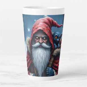 Tasse Latte Père Noël Frostbite et son elfe de malice.