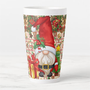Tasse Latte Père Noël Gnome