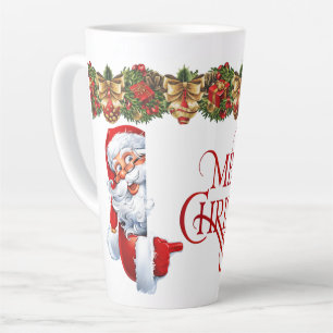 Tasse Latte Père Noël Joyeux Noël