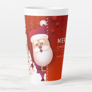 Tasse Latte Père Noël Joyeux Noël et Bonne Année