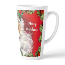 Père Noël Rétro Vintage avec Sapin de Noël