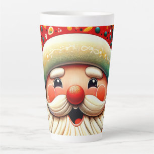 Tasse Latte Père Noël Weihnachtsmann Baba Saint Nicholas Kris