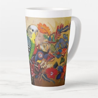 Tasse Latte Perruque d'art populaire avec Paisley et Fleurs