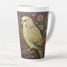 Perruque folk Art Jaune avec Paisley et Fleurs