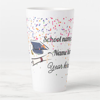 Tasse Latte Personalize Graduation Balloon