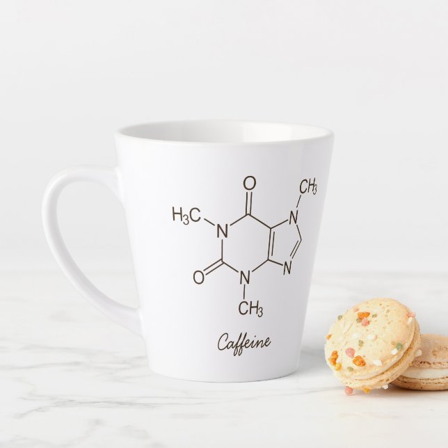 Tasse Latte Personnalisation des amateurs de caféine molecule (En situation)
