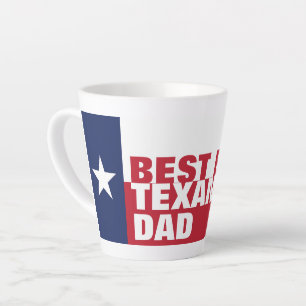 Tasse Latte Personnalisé meilleur jamais TEXAN DAD