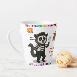 Tasse Latte Personnaliser : Marcel, civet mime