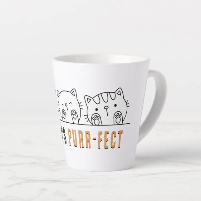 Tasse Latte Personne n'est purr-fait (Angle droit)