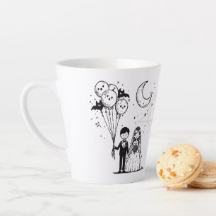 Tasse Latte Petit couple éffrayant