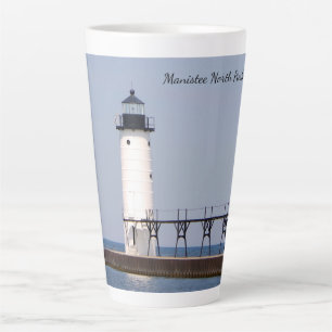 Tasse Latte Phare de Manistee North Pierhead