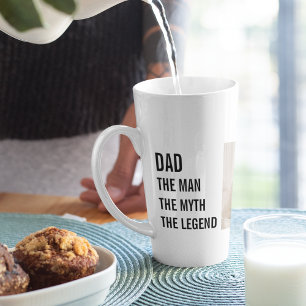 Tasse Latte Photo Collage moderne   Cadeau papa
