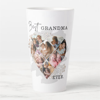 Tasse Latte Photo de famille Meilleure grand-mère Jamais forme