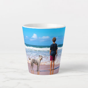 Tasse Latte Photo personnalisée Faites votre propre design - 