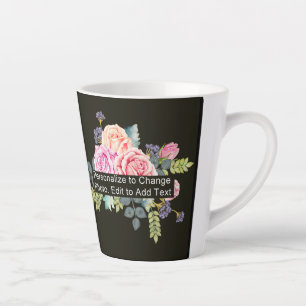 Tasse Latte Photo personnalisée Une oeuvre Slogan Petit