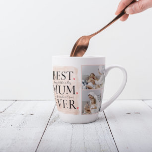 Tasse Latte Photo Pink Happy Mothers Day