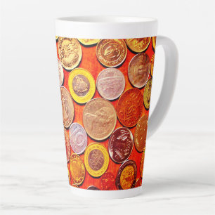Tasse Latte Pièces du monde