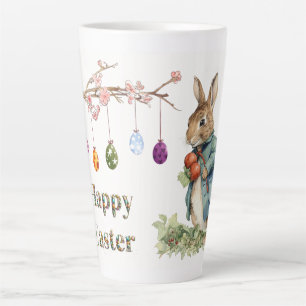 Tasse Latte Pierre le lapin de Pâques OEufs de Pâques Joyeux P