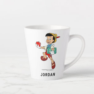 Tasse Latte Pinocchio Pinocchio marchant à l'école Disney