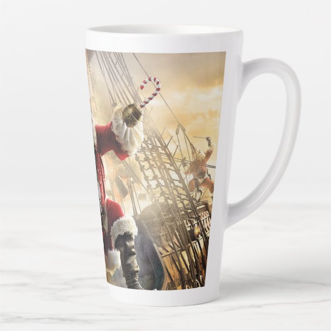 Tasse Latte Pirate Père Noël (Droite)