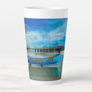 Tasse Latte Pittoresque Atlantic City Boardwalk