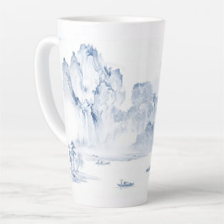 Tasse Latte PixDezine Blue Chinoiserie Valley Living Landscape