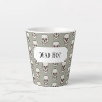 Pixel chaud mort Art gothique Éffrayant Motif crân