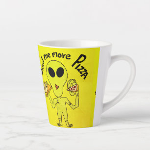 Tasse Latte pizza extraterrestre