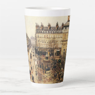 Tasse Latte Place du Théâtre Français, Paris Pluie par Pissarr