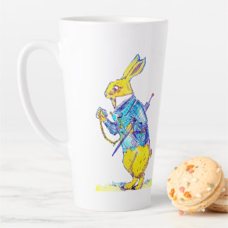 Tasse Latte Plan de gestion du temps du lapin blanc