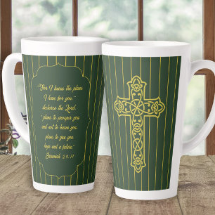 Tasse Latte Plans de cadeaux de pasteur que j'ai pour vous Écr