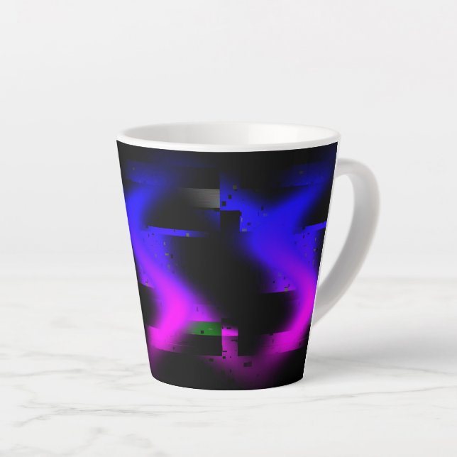 Tasse Latte Plasma noir brillant (Angle droit)
