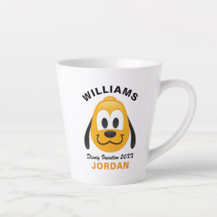 Tasse Latte Pluto Emoji   Vacances en famille et année
