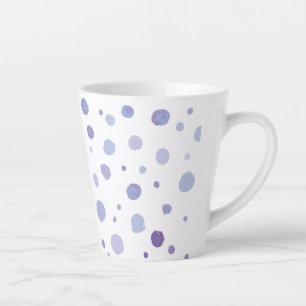 Tasse Latte pois peints à la main